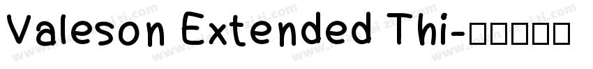 Valeson Extended Thi字体转换